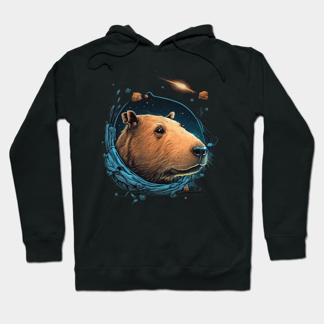 capybara Hoodie by a cat cooking